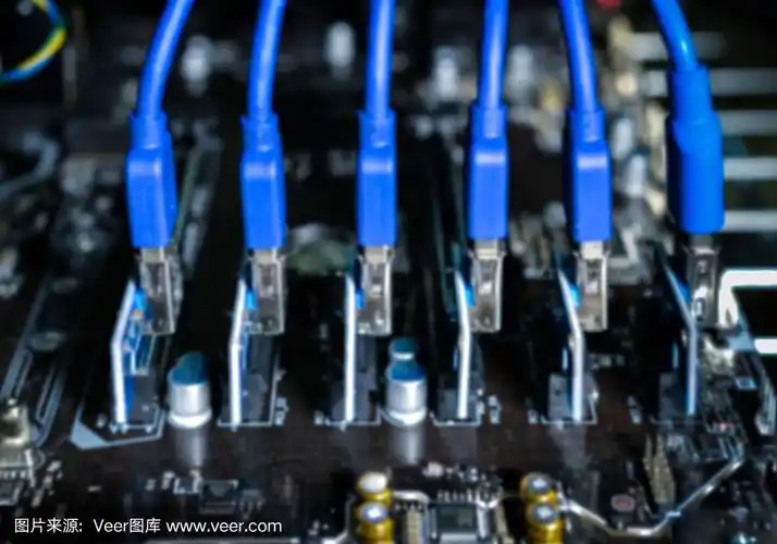 A modern mining farm with rows of mining rigs working diligently