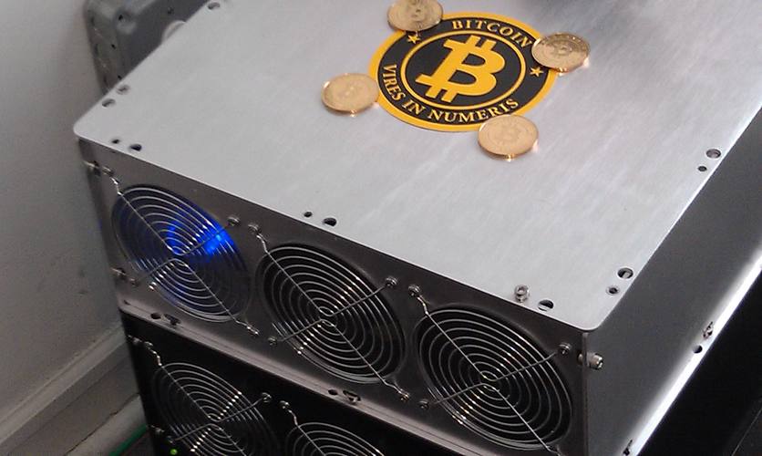 Advanced mining rig optimizing energy consumption in crypto mining